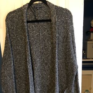 Knitted Grey American Eagle Cardigan